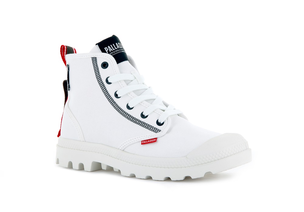 Botas Palladium PAMPA DARE 2 SURVIVE Hombre Blancas | Costa Rica-27189